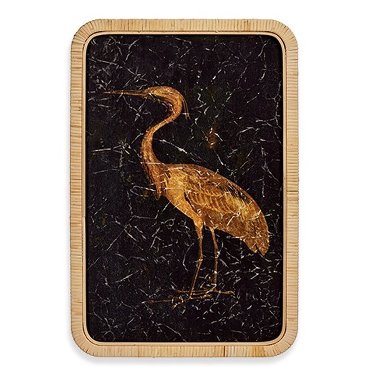 Canvas Gift Decor Heron 2 x 60 x 40 cm (6 Units)
